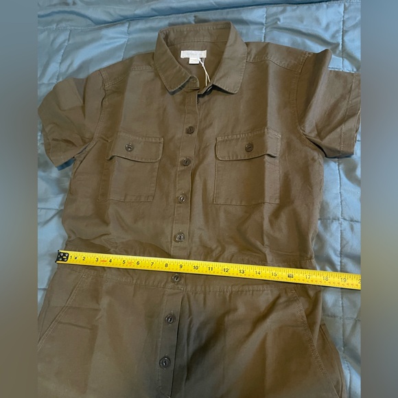 Outerknown SEA jumpsuit green short sleeves $168 NWT - Picture 8 of 9